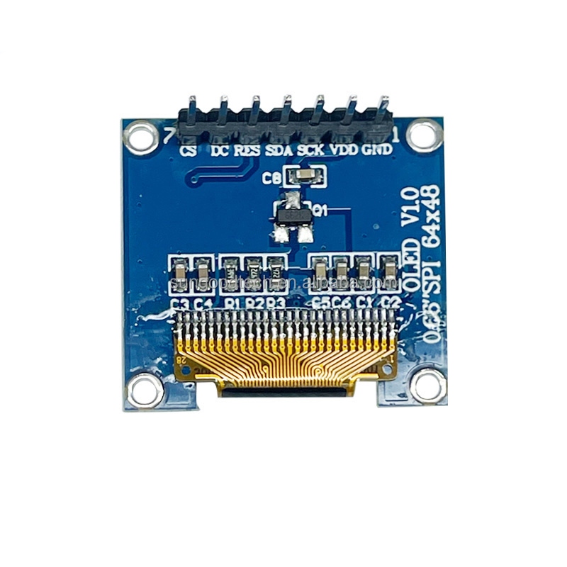 0.66 inch OLED module display 64*48 LCD module 7-pin SPI interface SSD1306 driver