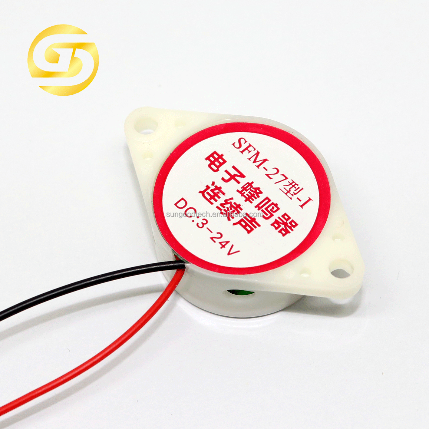 3015 Piezo Buzzer DC 3-24V White Color Continuous Sound SFM-27-I 30*15mm Continue peep