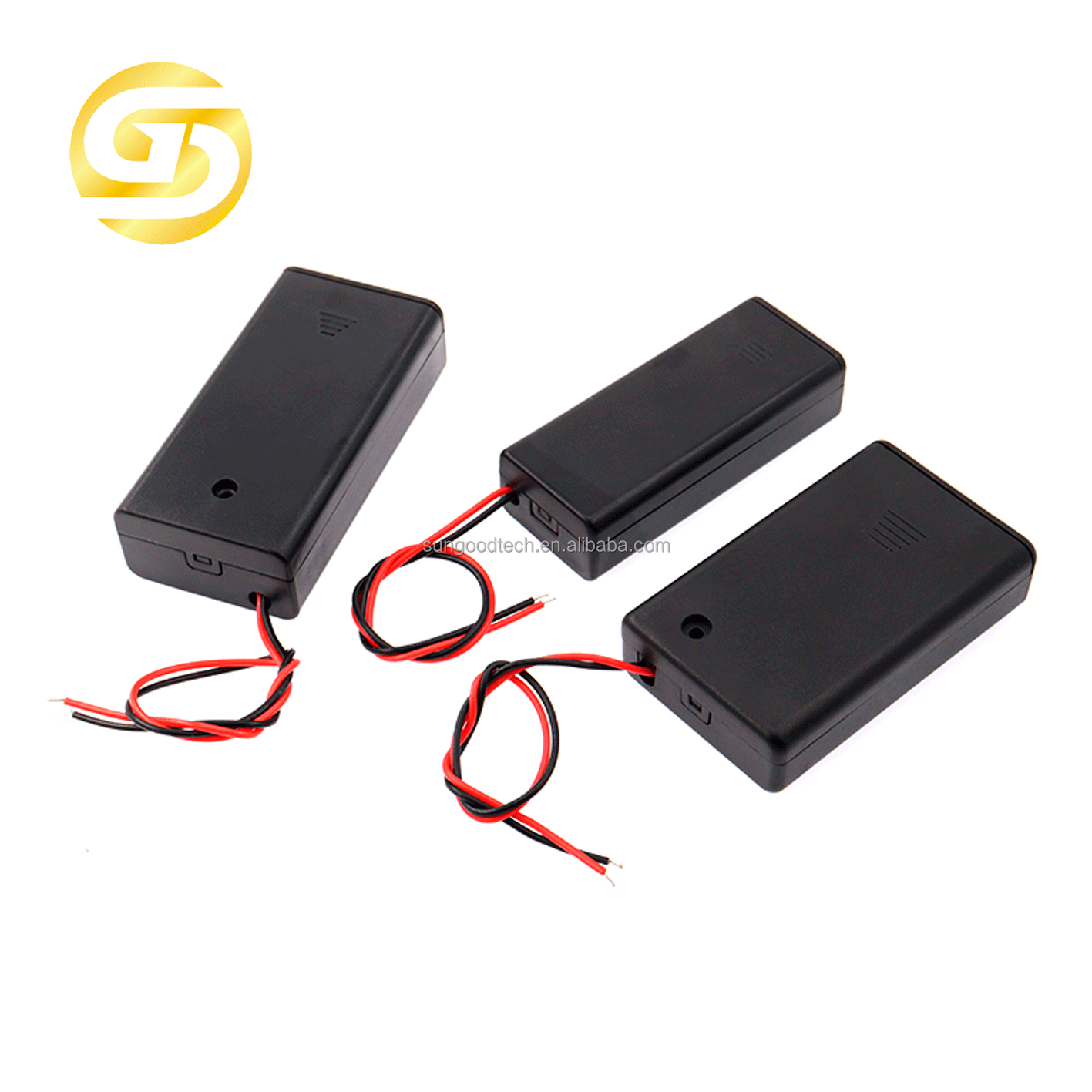 4.5V 3 AA Battery Holder 3pcs With Cover Switch ON/FF Cable Length 15cm 3XAA Battery Slot Battery Box