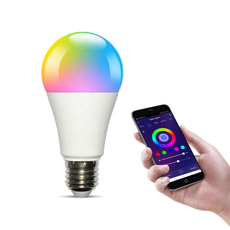 Home E27 E26 B22 10W Tuya Smart APP Dimming compatible with Alexa and Google Assistant RGB RGBW LED bubbles