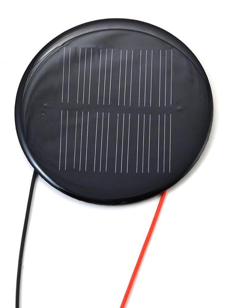 0.5W Small epoxy PET laminated round solar panel circular for garden light