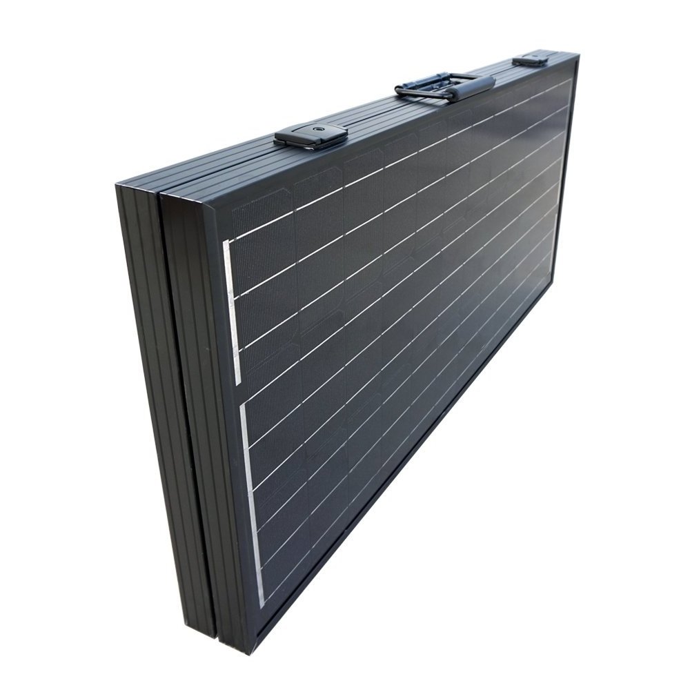 Foldable sun panel  and Portable solar panel 100w 2pcsx50w for outdoor use made in China