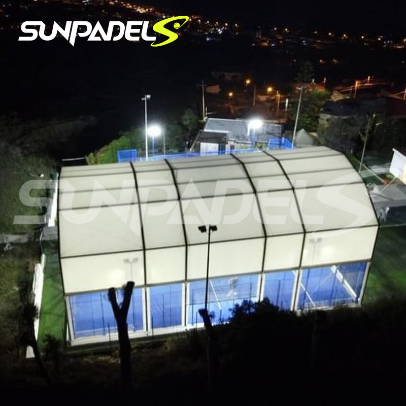 Sunpadel Low price waterproof mesh fabric pe tarpaulin padel tennis court cover for sports field