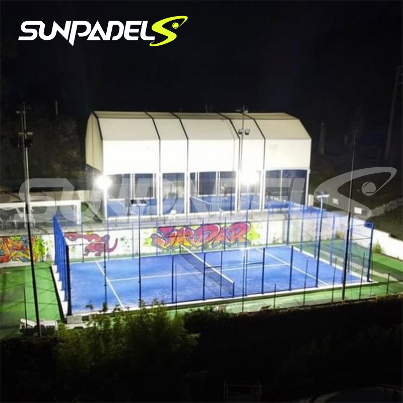 Sunpadel Low price waterproof mesh fabric pe tarpaulin padel tennis court cover for sports field