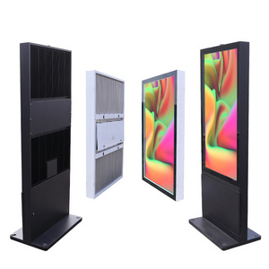 Outdoor double-sided digital signage kiosk Outdoor TV screen 43 49 55 65 75 86 inch outdoor advertising machine Totem screen