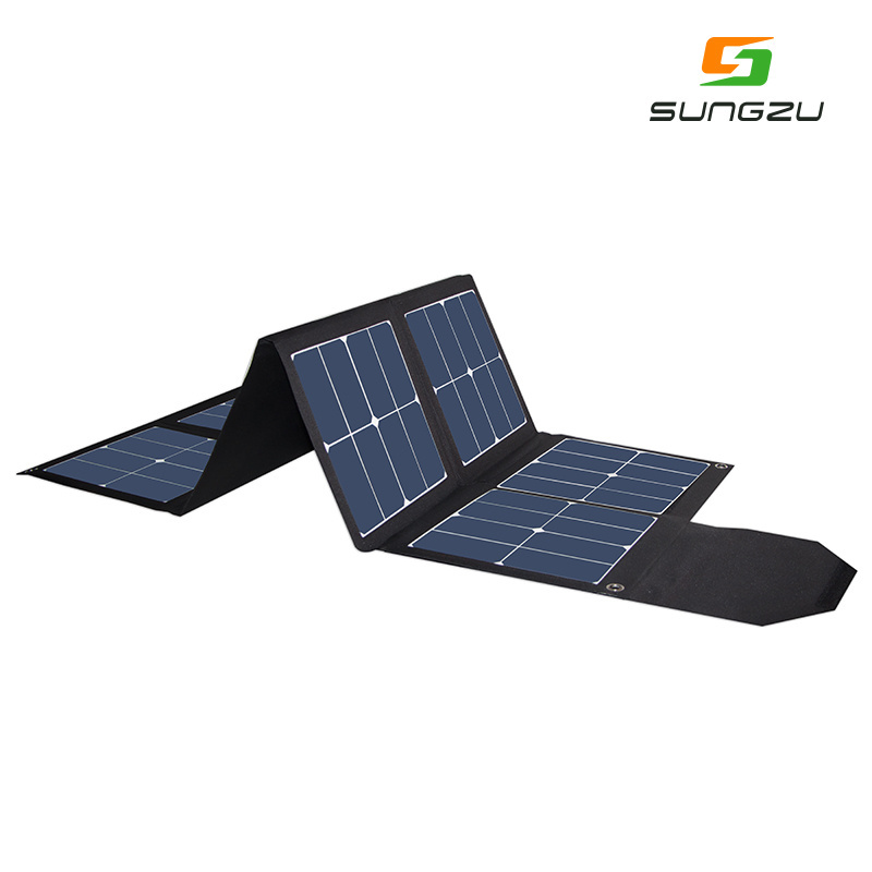 Sungzu Waterproof Sunpower 100W Foldable Solar Panel For Your Tablet Charger