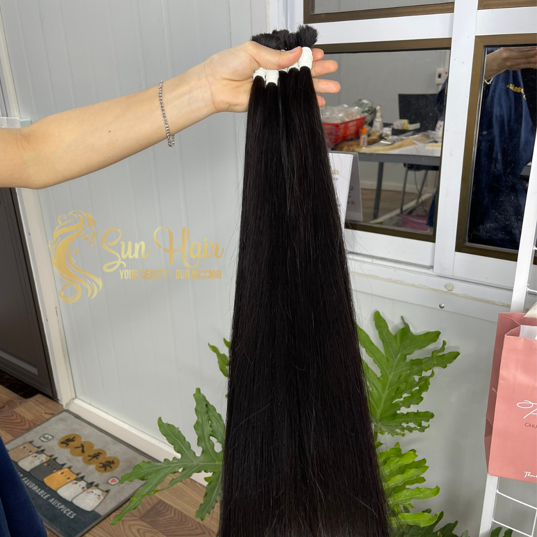 Hot Selling Bulk Straight Human Hair Extensions Cuticle Aligned Virgin Hair Raw Vietnamese Hair