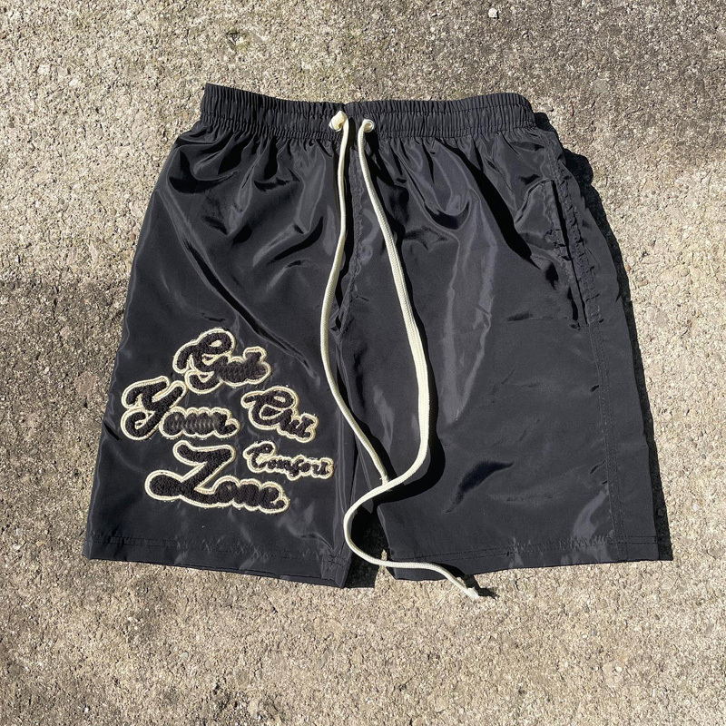 Custom Nylon Men's Shorts Summer Elastane Wind Breaker Polyester Cargo Mens Shiny 100% Nylon Shorts