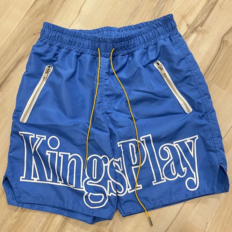 Wholesale King Play Same Nylon Custom Logo Sweatpants Shorts Men 100 Polyester Shorts