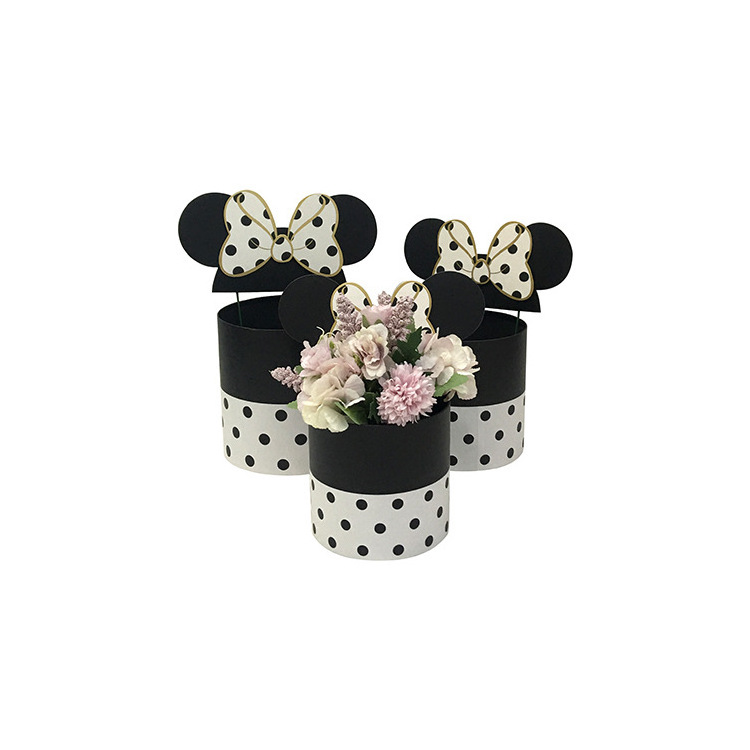 Wholesale New Mickey Mouse Style Round Colorful Flower Box With Christmas Gift Boxes