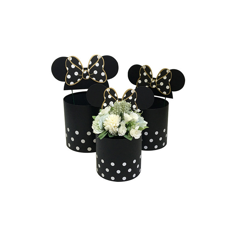 Wholesale New Mickey Mouse Style Round Colorful Flower Box With Christmas Gift Boxes