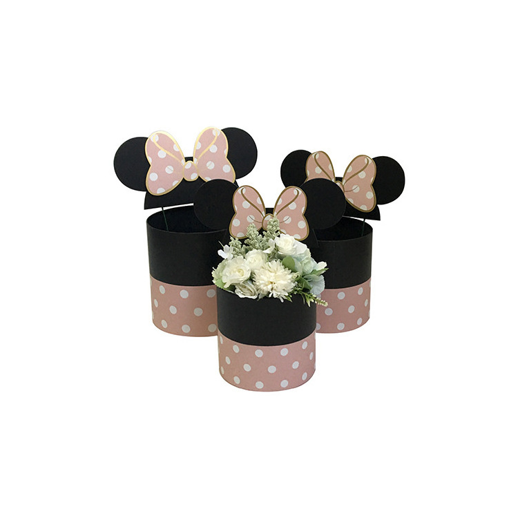 Wholesale New Mickey Mouse Style Round Colorful Flower Box With Christmas Gift Boxes