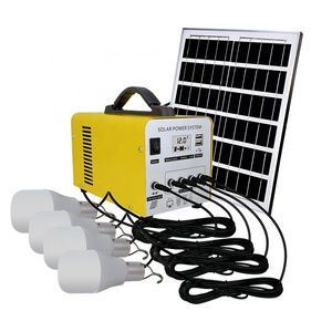 Mini Portable Smart Power Station 12V 5W 18W Solar Generator with Solar Panel Led Light for Emergency Power Energy Back Up