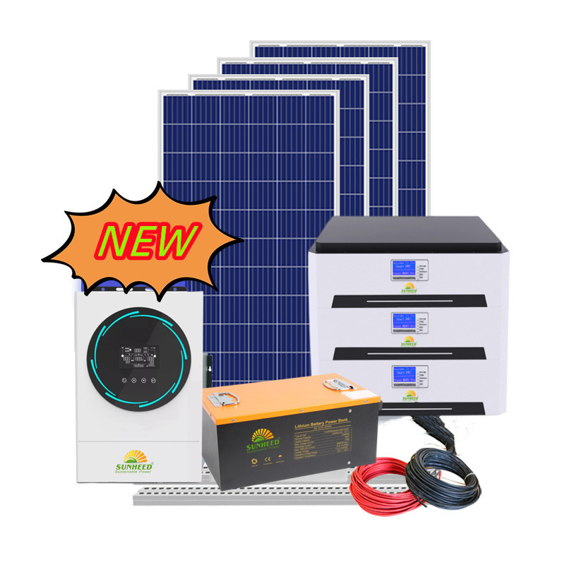 Sunheed Euronet Ups Inverter Solar 6Kw 48V 120A Mppt Dual Ac Output Hybrid Solar Inverter For Solar Energy System Ac