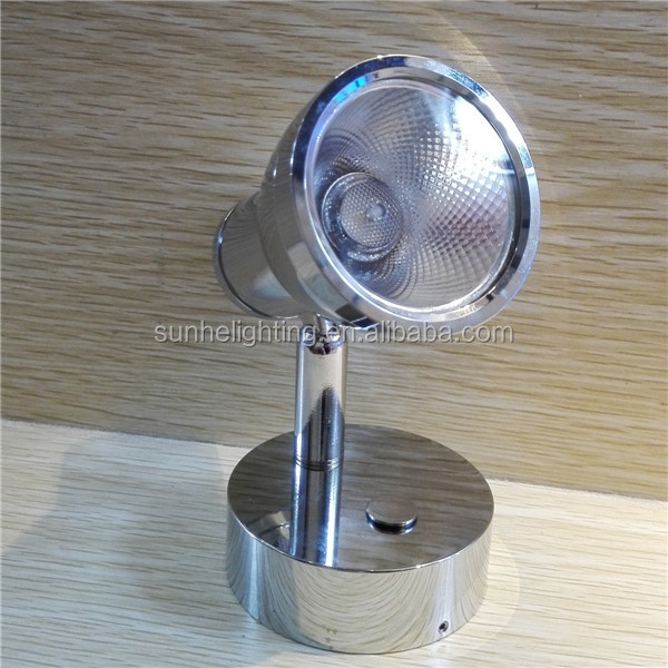 Chrome 12v 24v led marine reading lights Swivel Cabin spot Light LED boat lamp for caravan boat