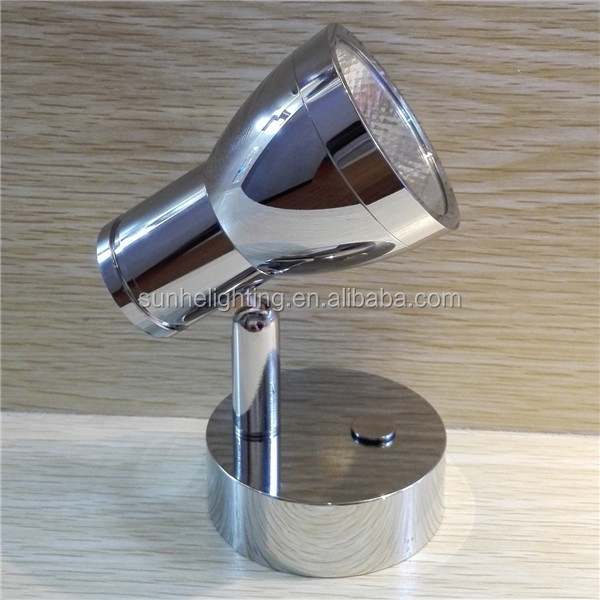 Chrome 12v 24v led marine reading lights Swivel Cabin spot Light LED boat lamp for caravan boat