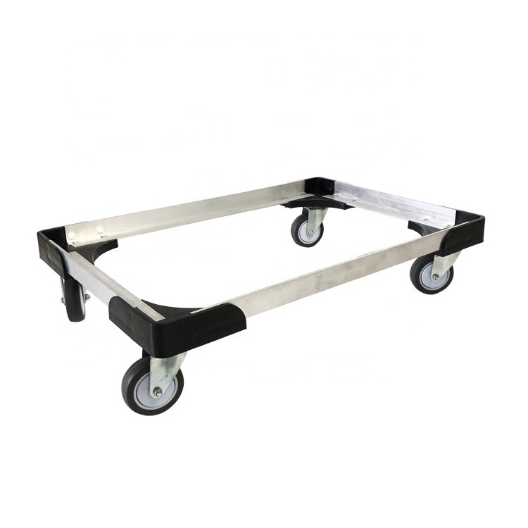 Aluminum alloy car dolly trolly customized trolley for moving crates on farmland