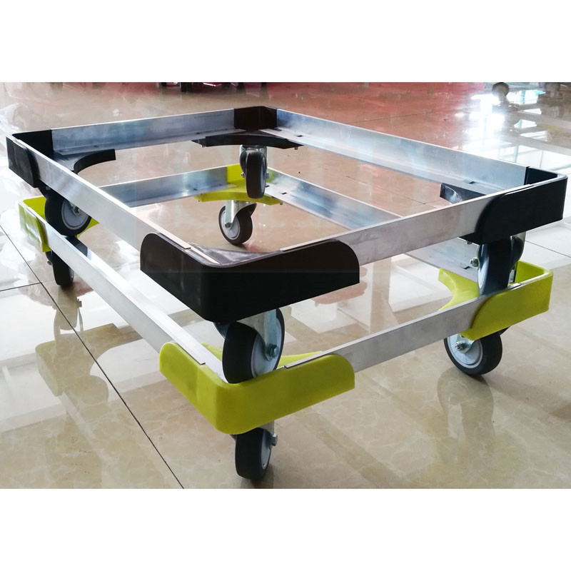 Aluminum alloy car dolly trolly customized trolley for moving crates on farmland