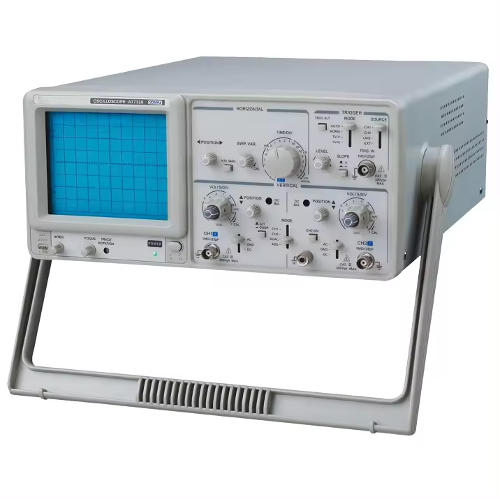 Dual channel analog oscilloscope 20MHz AT7328