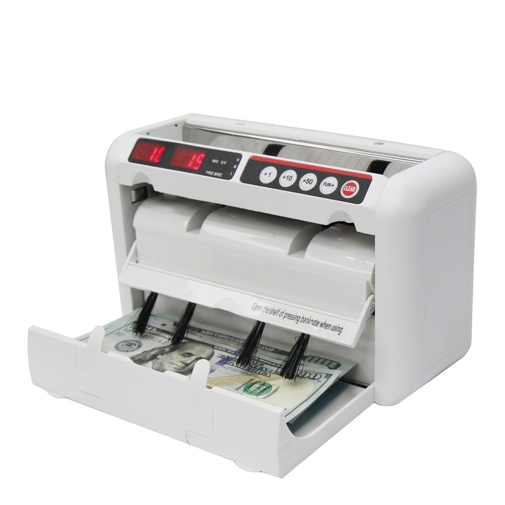 Hot Portable Mini Charged K-1000 Money Counter Handy Bill Counting Bundle Counter with LED Display