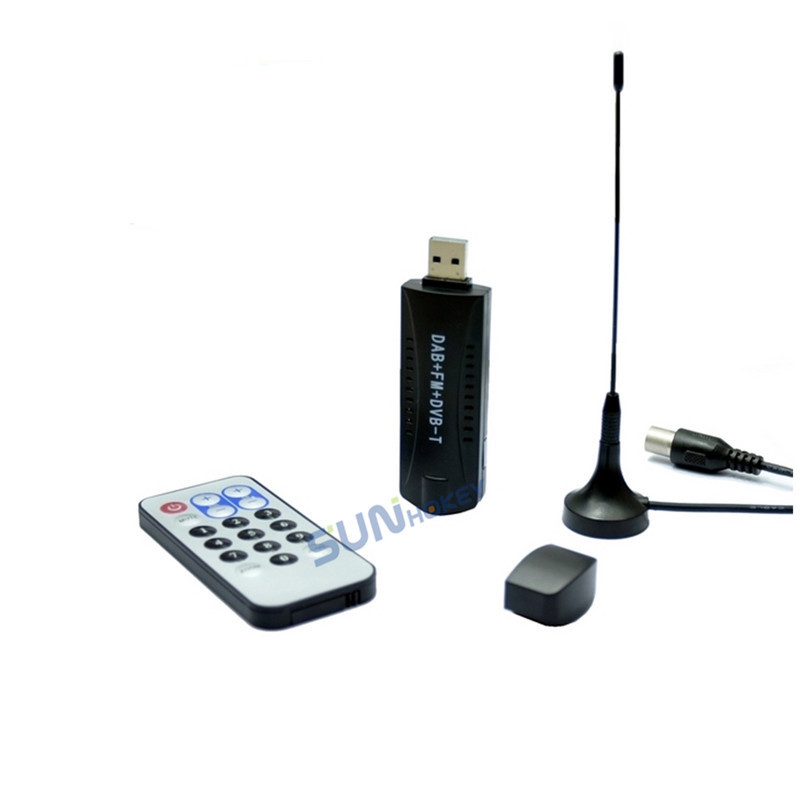 Top 10 dvb-t Receiver USB DVB-T+RTL-SDR Receiver RTL2832U+ R820T Tuner MCX Input DVB-T