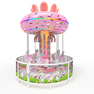 Best New Products Of 2024 Kids Rotating Electronic  8 Horses Tagada Carousel For Sale