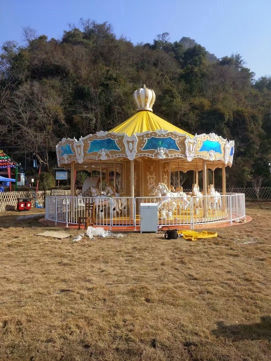 The Carousel  Royal Plaza on Scotts Christmas Merry Go Round of Progress