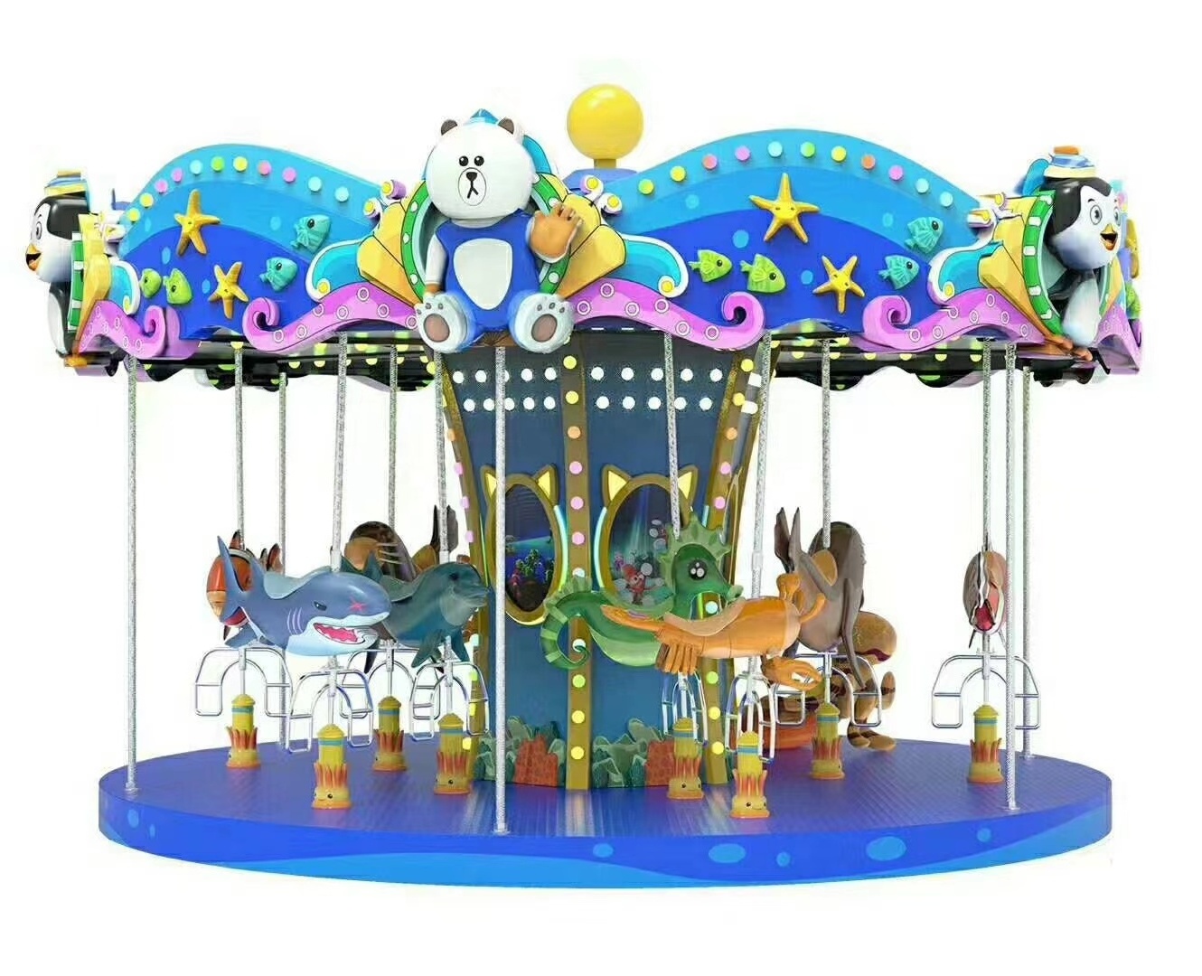 Comprehensive Shopping Mall Indoor Play Ground Carousel Kiddie Rides For Sale