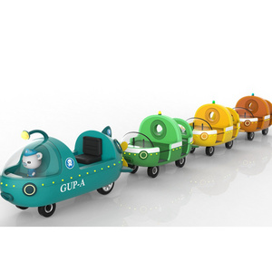 Kindergarten Electric Train Amusement Ride Outdoor Amusement Park Rides Train