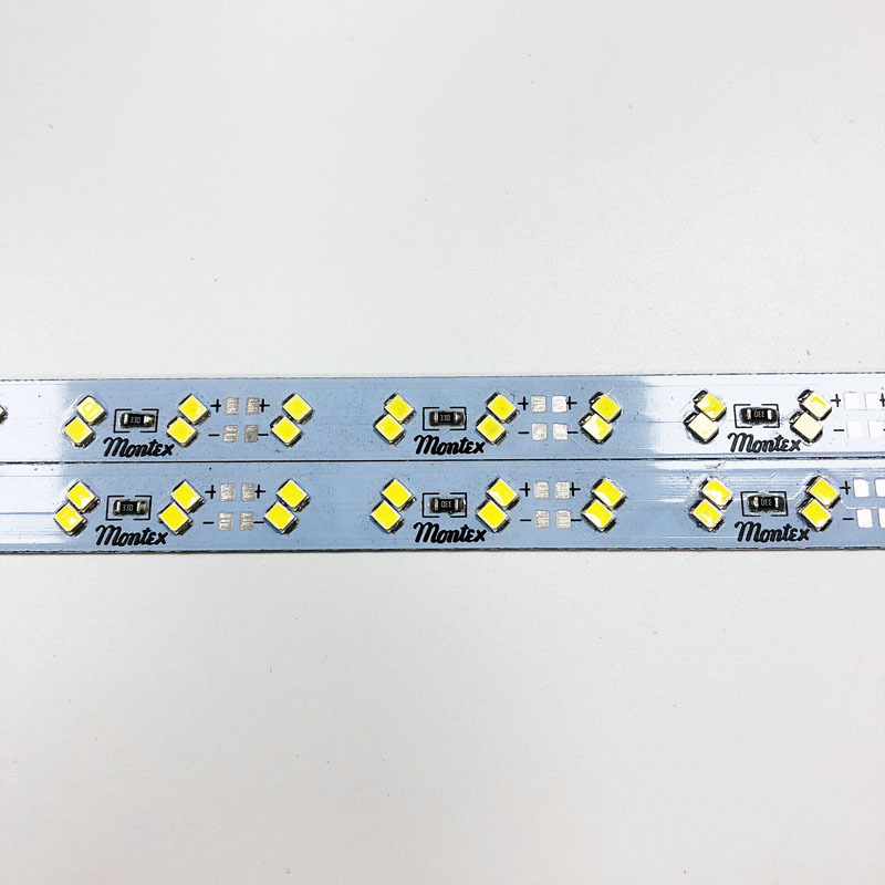 12V 144pcs SMD2835 Double row LED Rigid bar strip light white color 12mm PCB led hard strip light edge light