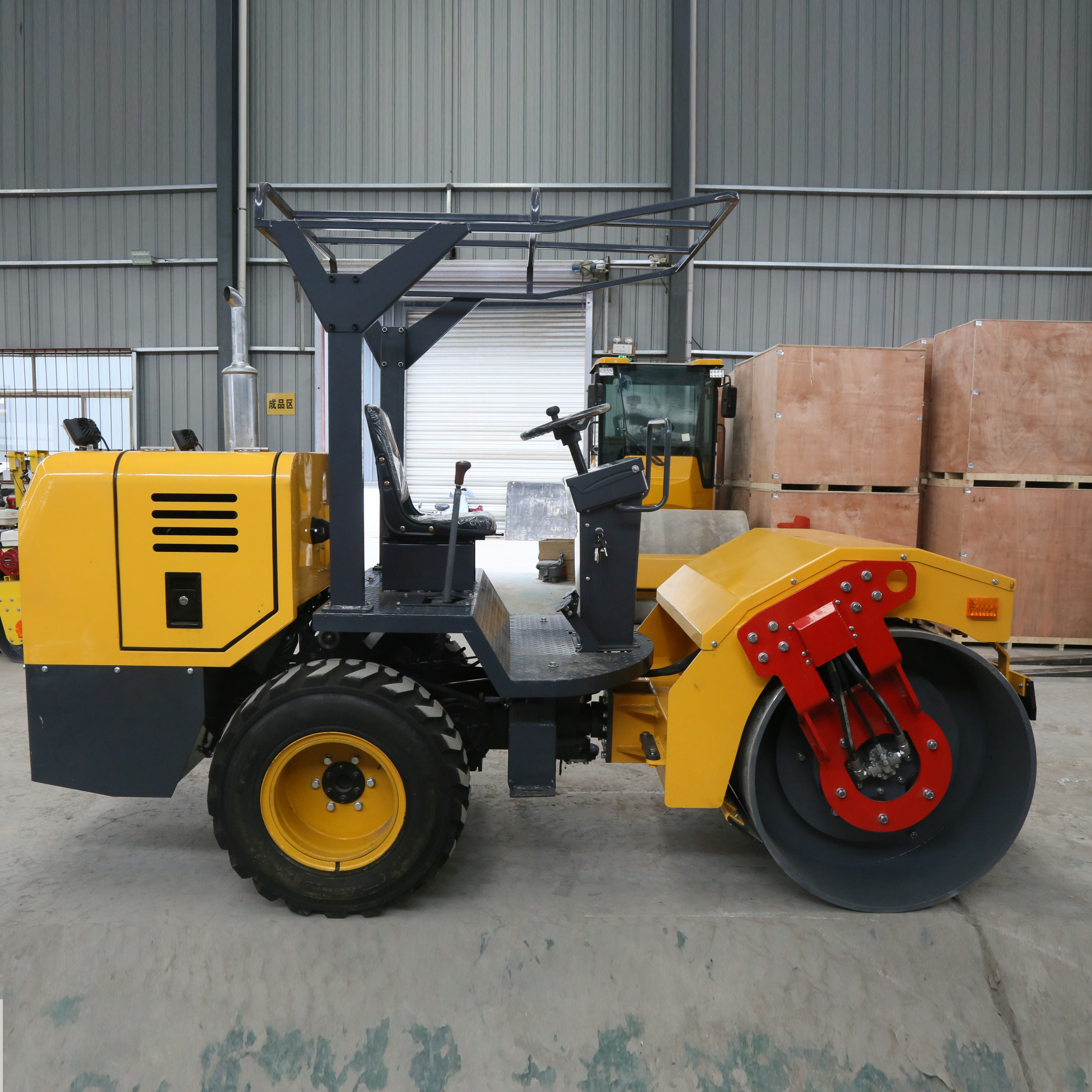 Popular 3.5 Ton Concrete Small Vibratory Road Roller Compactor Soil Roller