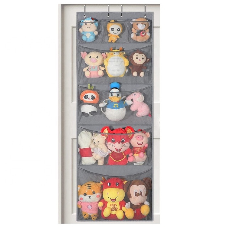 Large Capacity Door Hanging Stuffed Animal Storage Organizer Closet