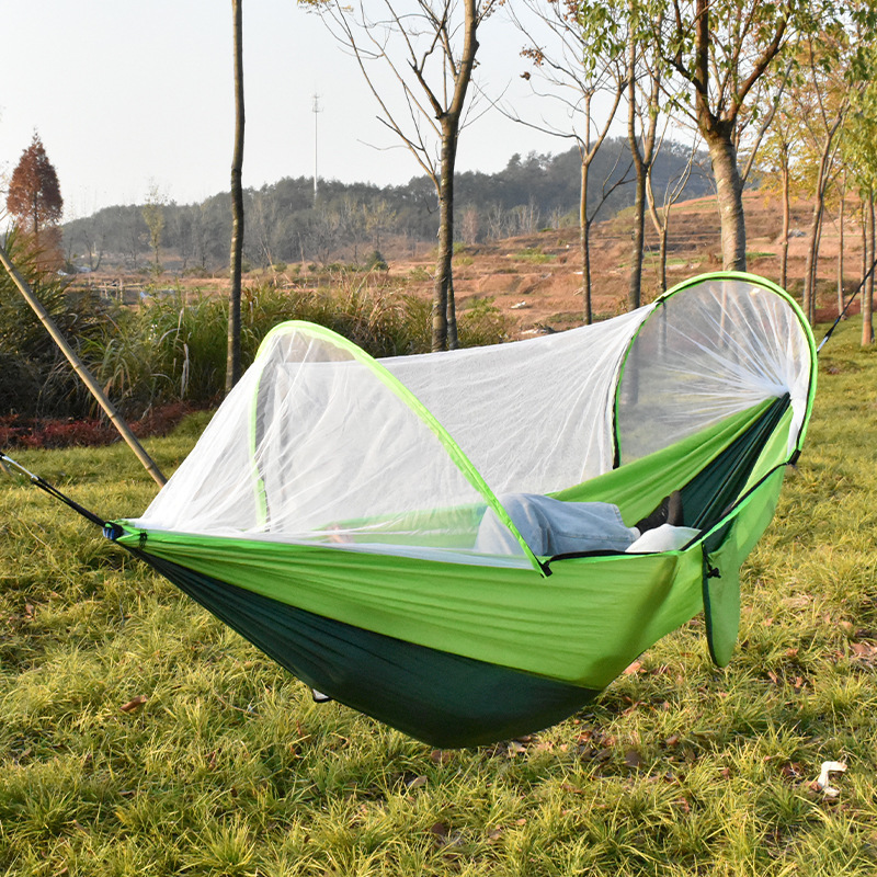 Hot Sale-Hammock with Mosquito Net-Portable camping hammock tree tent double hammock with mosquito net and rain cover