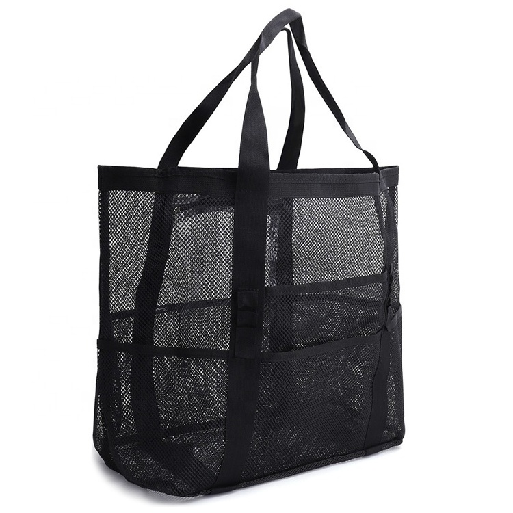 Portable Large Mesh Shower Handheld Bag Bath Toiletry Essentials Organizer