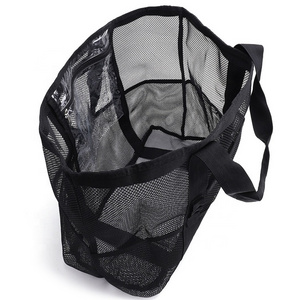 Portable Large Mesh Shower Handheld Bag Bath Toiletry Essentials Organizer