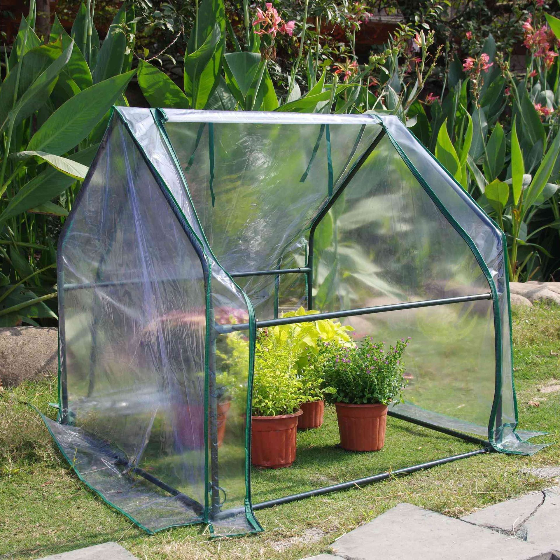 High Quality Outdoor Greenhouses For Home Use mini portable tower shape greenhouse