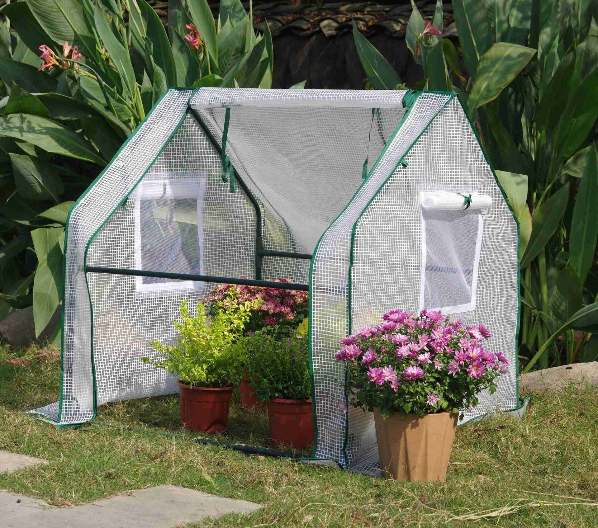 High Quality Outdoor Greenhouses For Home Use mini portable tower shape greenhouse