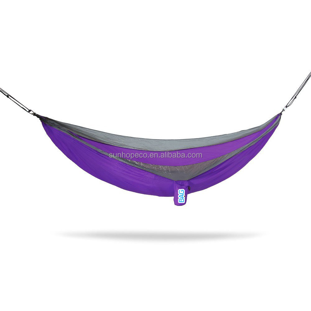 Portable Parachute Hammock Lightweight camping double with Straps