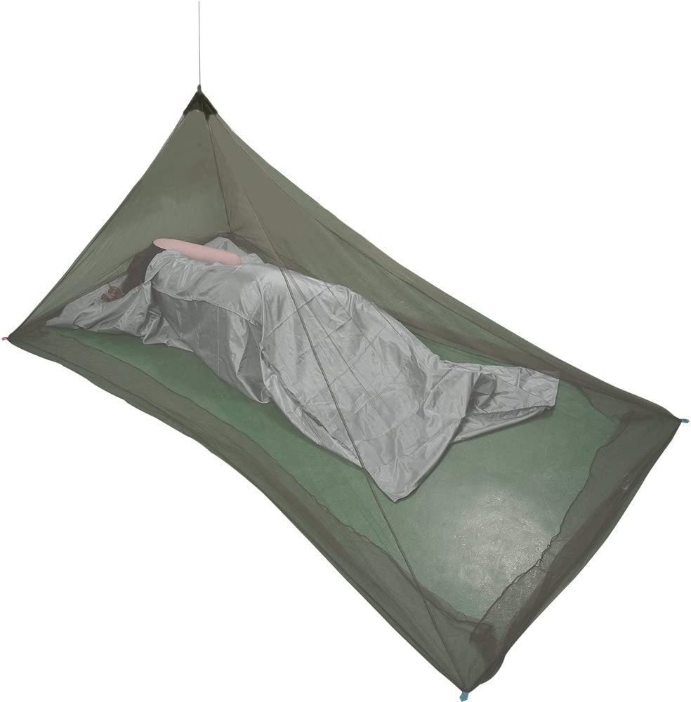 Portable Mosquito Bed Net Army Green camping Bug Net for Single Cot