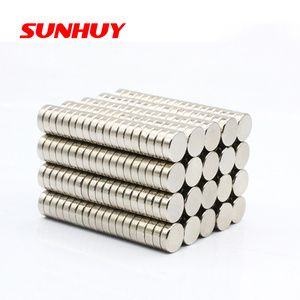 6*2mm Custom N35 N52 Small Flat Rare Earth Neodymium Magnetic Sheet Strong Round Disc Neodymium Magnets