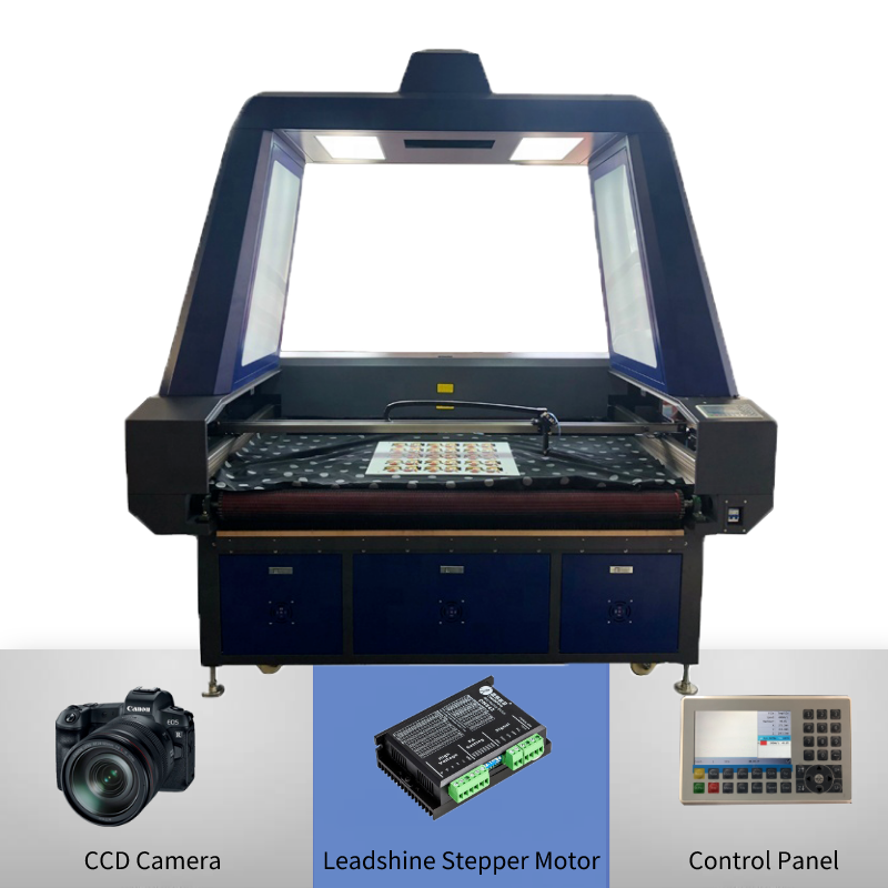 ARGUS laser cutter Auto Position 80W 100W Cnc Co2 Laser Cutting engraving Machine With Ccd Camera For Fabric Cloth