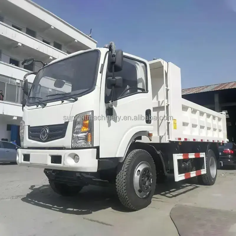 Euro 6 engine, 375hp diesel power Left hand Drive Wheel 6x4, 350L fuel tank volume Dongfeng mining dump truck price