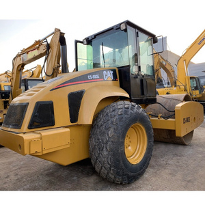 Fairly Used 20 ton Caterpillar Road Roller CAT 683 Road Paving Machinery Soil Compactor