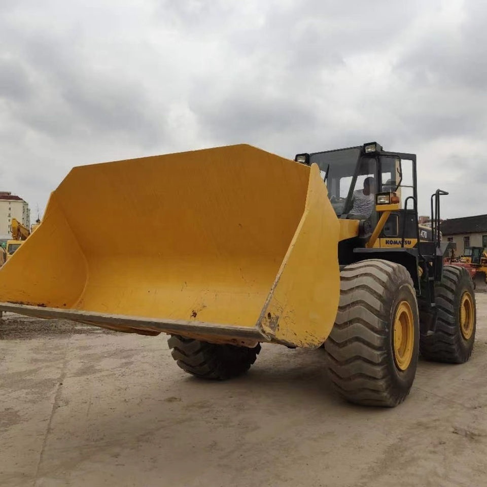 Used  7 ton Heavy Front Loader Komatsu WA470 Good Price Japan Made Tire Loader