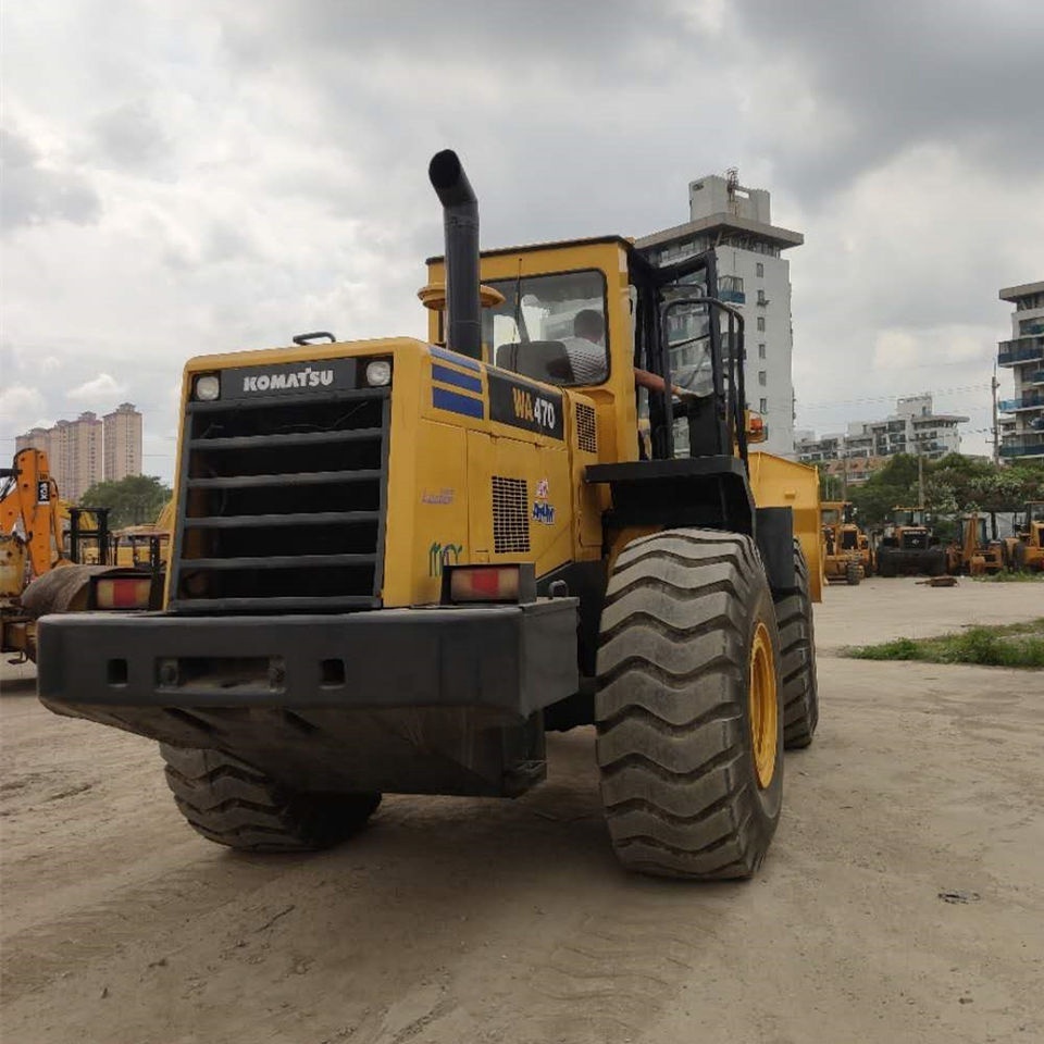 Used  7 ton Heavy Front Loader Komatsu WA470 Good Price Japan Made Tire Loader