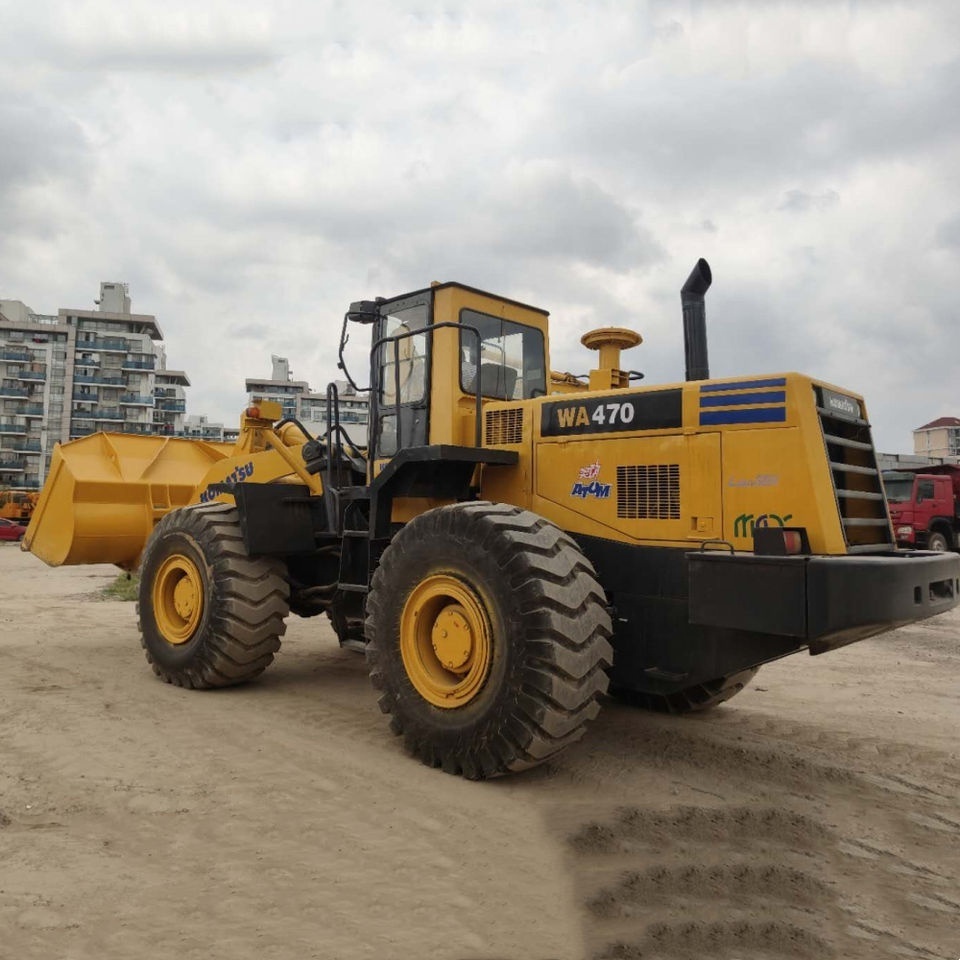 Used  7 ton Heavy Front Loader Komatsu WA470 Good Price Japan Made Tire Loader