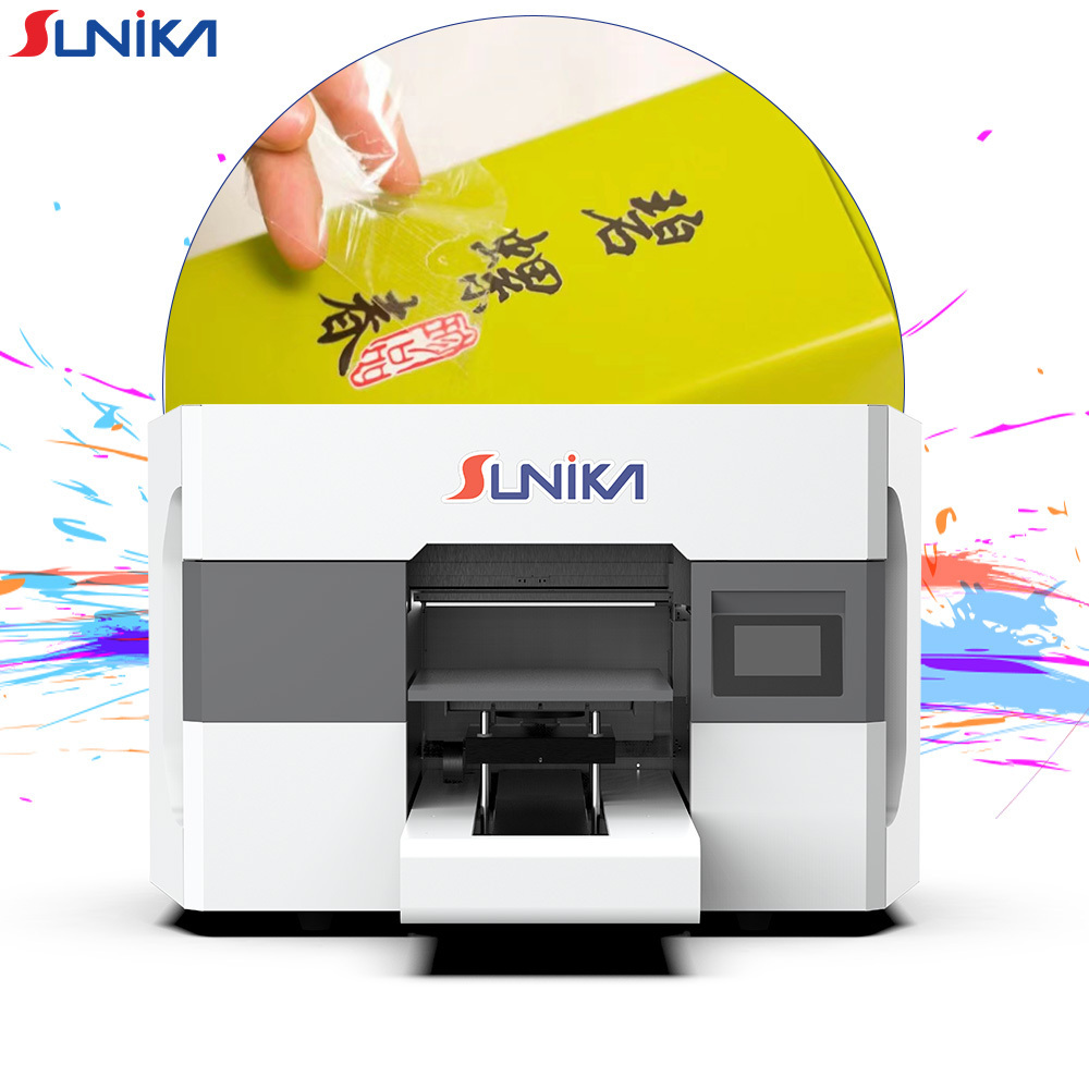 Sunika factory multifunctional High-Performance competitive curing powder shaking 30cm small UV printer dtf for logo imprimante