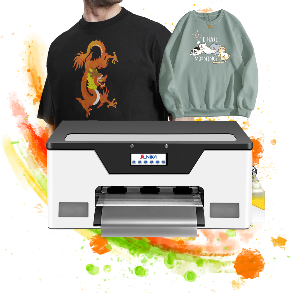 Sunika 30cm T-Shirt EPSON Printing Machine DTF Inkjet Printer Original Printhead F1080 Manufacturer A3 Digital Dimension Sale