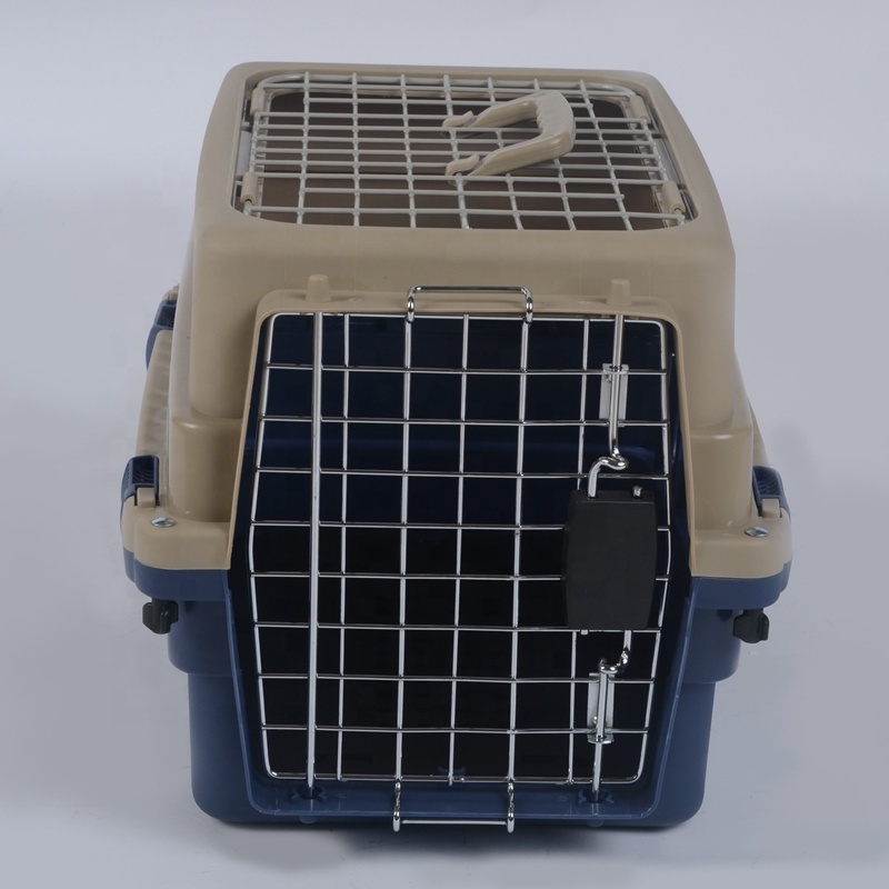 Factory Stocked Portable Double Door Pet Cage Carrier For Airline Car Consignment Transport