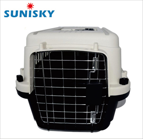 Plastic pet carrier dog cage cat house HC013A-L50, non-toxic and pollution-free, suitable for household use